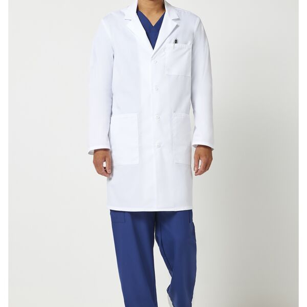 38" Unisex Lab Coat in White Thumbnail